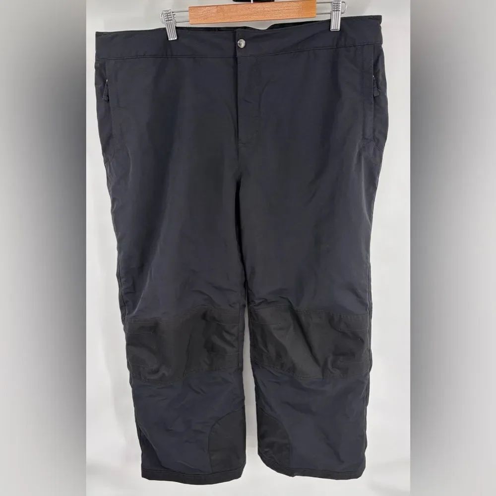 Lands’ End squall women’s 1X black snow pants water proof insulated outdoor